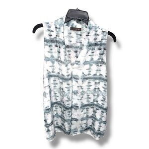 Crosby Black and White Patterned Blouse